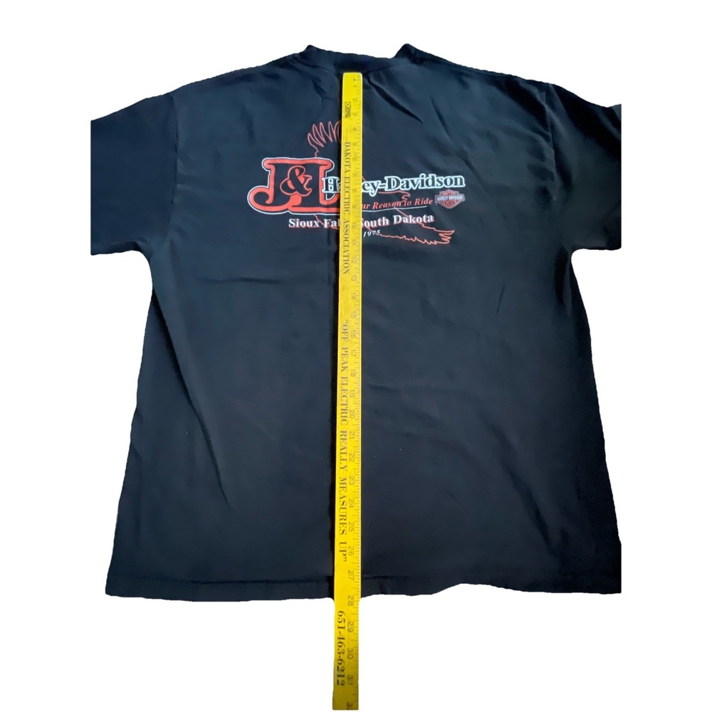 Vintage 2001 Harley Davidson "Luve To Ride" Sioux‎ Falls SD 2-sided T-Shirt XL - Picture 7 of 8
